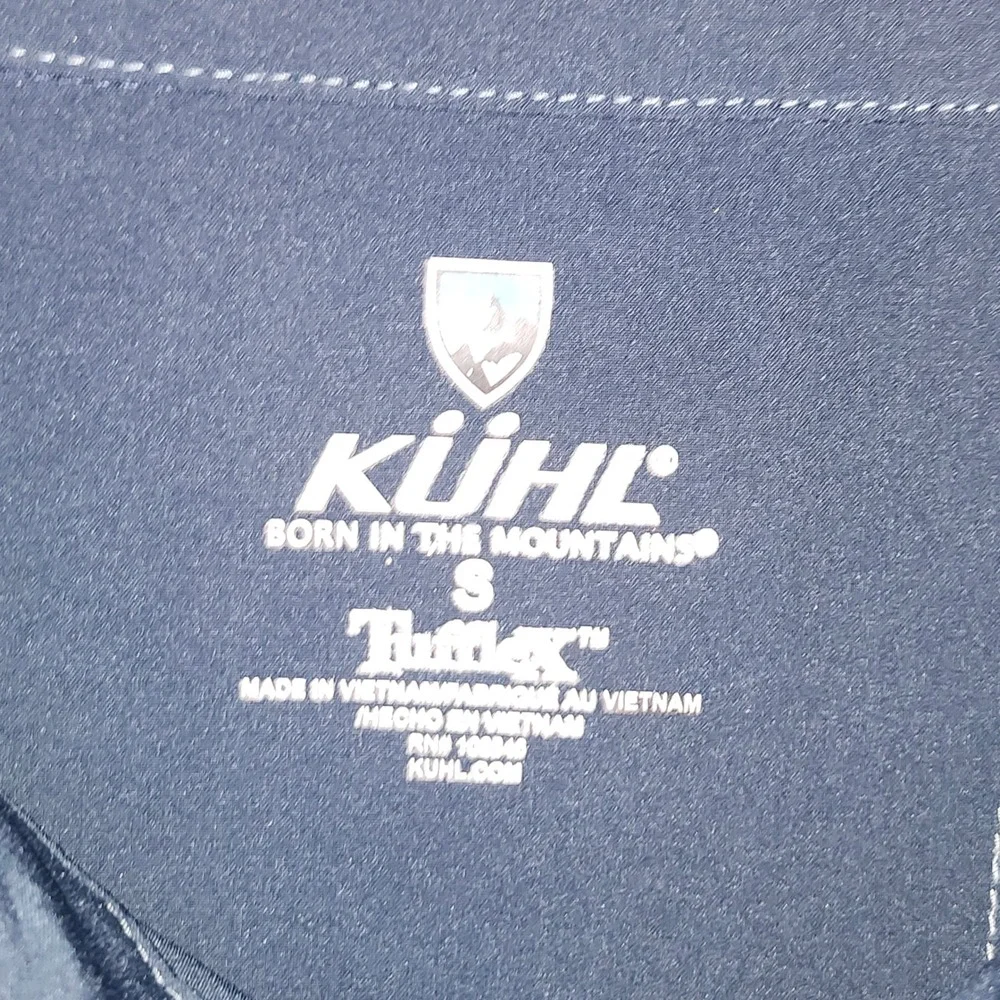 Kuhl Tufflex Mens Small Short Sleeve Button Down Shirt Lot 2 Blue / Black Impact